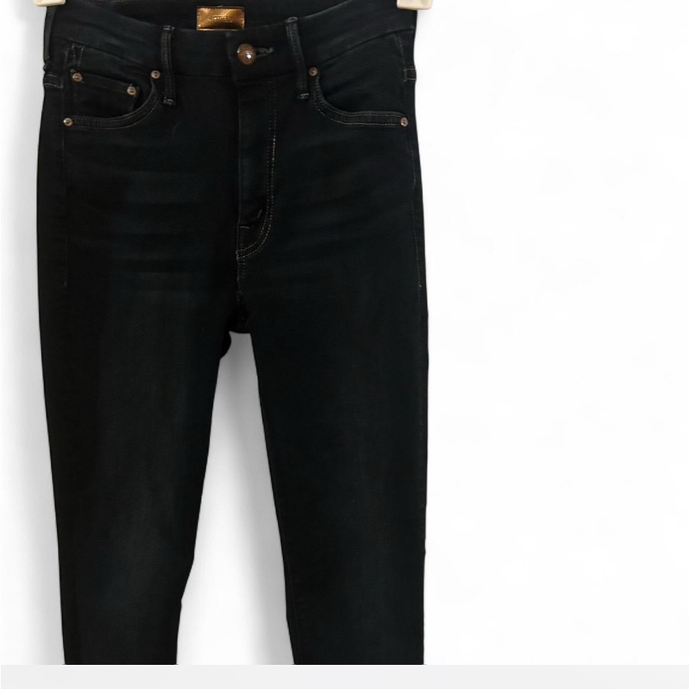 MOTHER High Waist Skinny Jeans in Coffee, Tea, or Me?